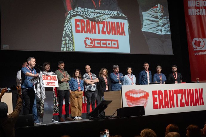 Archivo - XIII Congreso Confederal de CCOO Euskadi, en el Palacio de Congresos Europa, a 16 de mayo de 2025, en Vitoria-Gasteiz, Álava