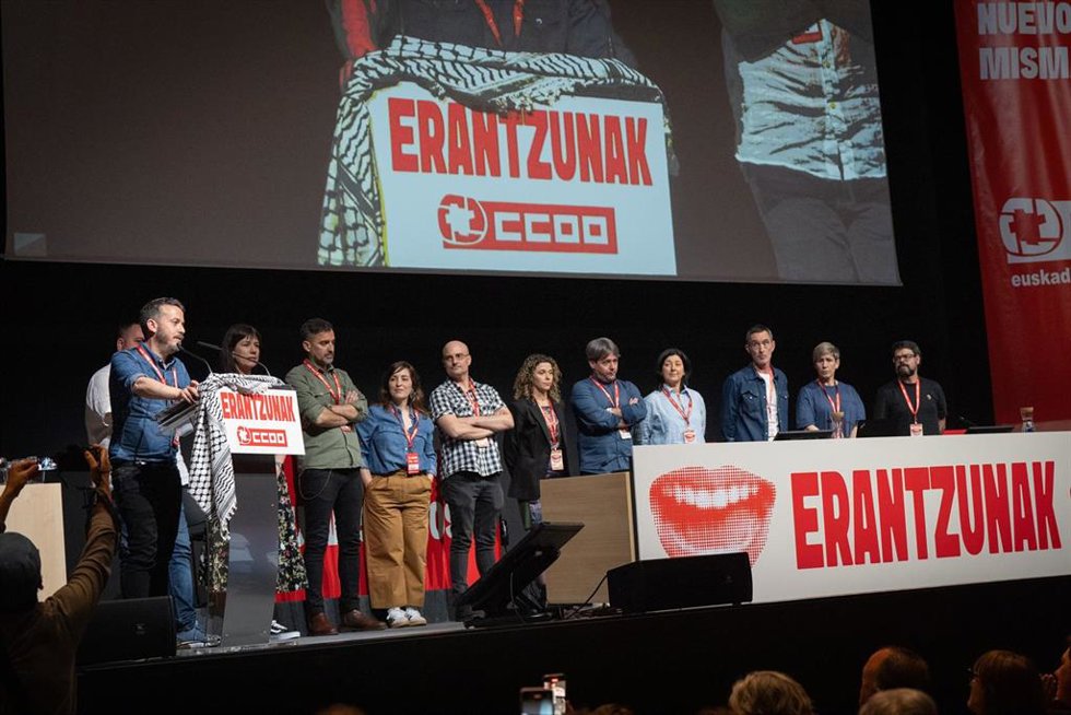 Archivo - XIII Congreso Confederal de CCOO Euskadi, en el Palacio de Congresos Europa, a 16 de mayo de 2025, en Vitoria-Gasteiz, Álava
