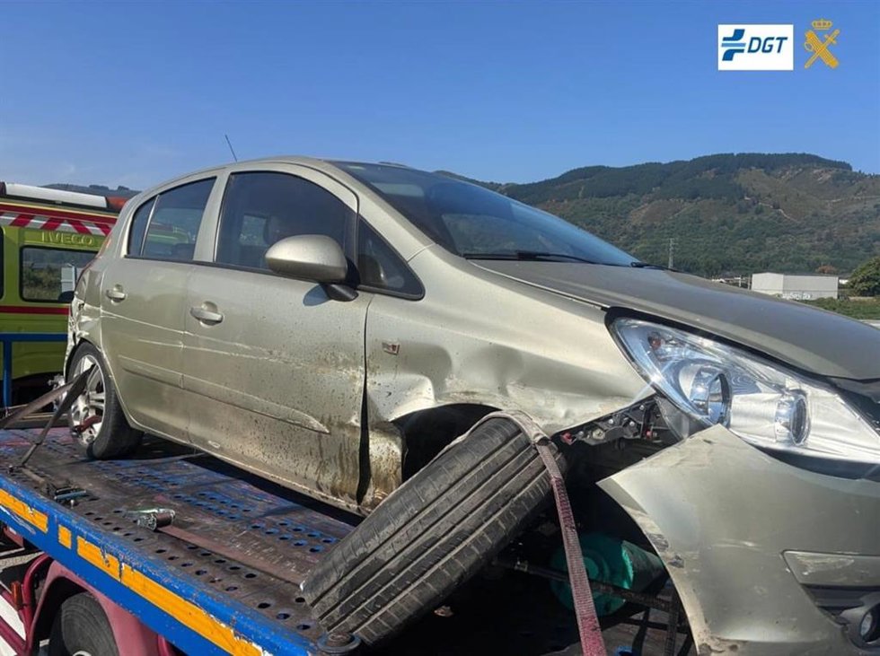 Investigado un menor de 15 años por robar un vehículo y provocar un accidente drogado en Ponferrada (León)