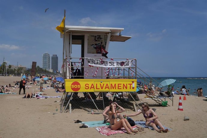 Puesto de salvamento en la playa