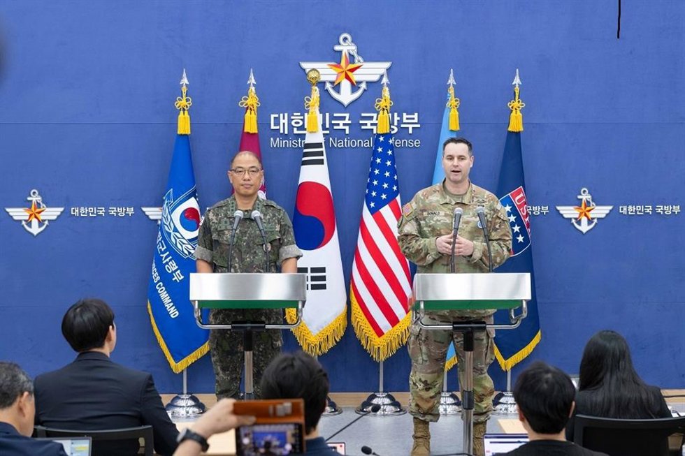 Rueda de prensa del Estado Mayor Conjunto de la República de Corea