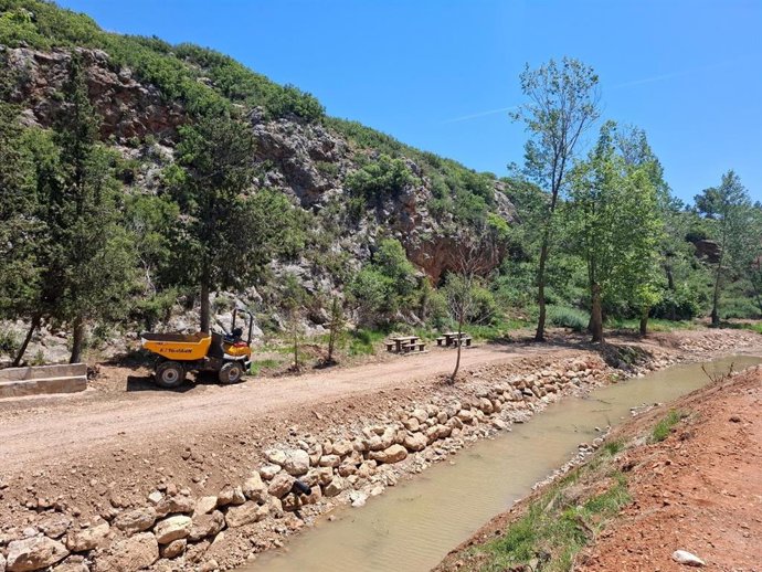 Zona afectada por la riada