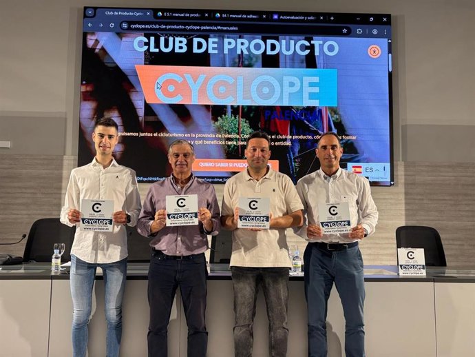 Presentación del Club de Cicloturismo Cyclope' de la provincia de Palencia.