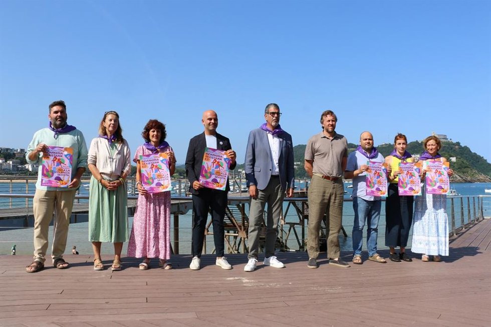 El punto morado del Boulevard de San Sebastián reabre para prevenir y atender casos de violencia sexista en Aste Nagusia.