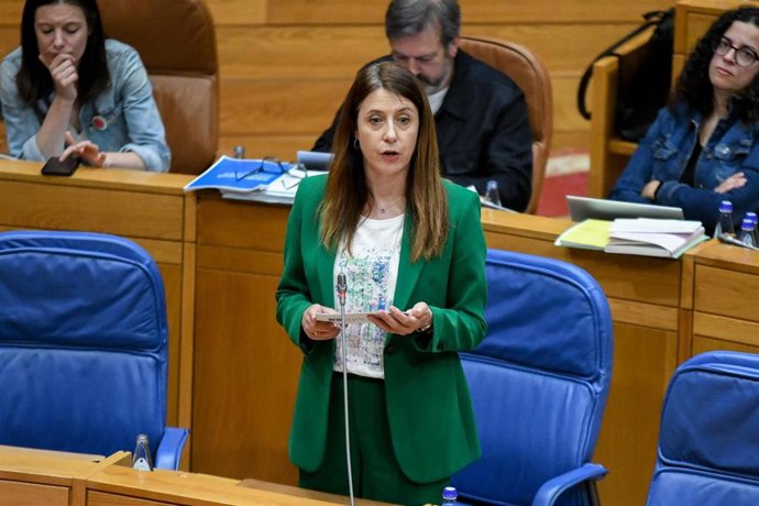 Archivo - La conselleira do Medio Rural, María José Gómez, durante un pleno.