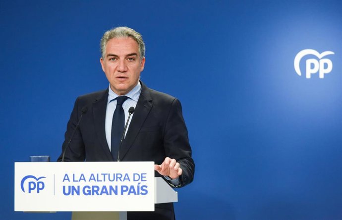 Archivo - El coordinador general del PP, Elías Bendodo, en una imagen de archivo 
