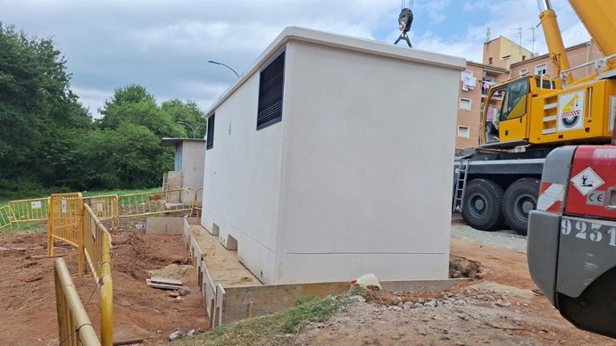 El nou centre de transformació d'Endesa al barri de Font de la Pólvora de Girona.