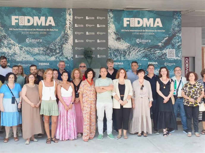 El coordinador general de IU de Asturias, Ovidio Zapico, encabeza una delegación de su partido durante una visita institucional a la 68 Feria Internacional de Muestras de Asturias (Fidma), en el recinto ferial gijonés 'Luis Adaro'.