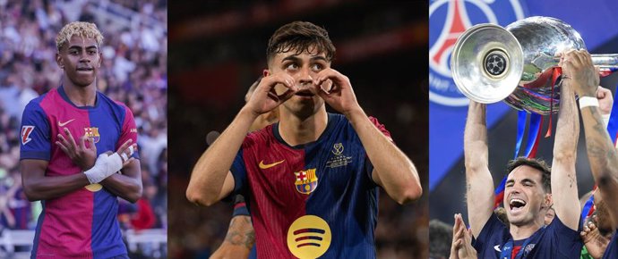 Candidatos da Espanha à Bola de Ouro 2025: Lamine Yamal, Pedri e Fabián Ruiz
