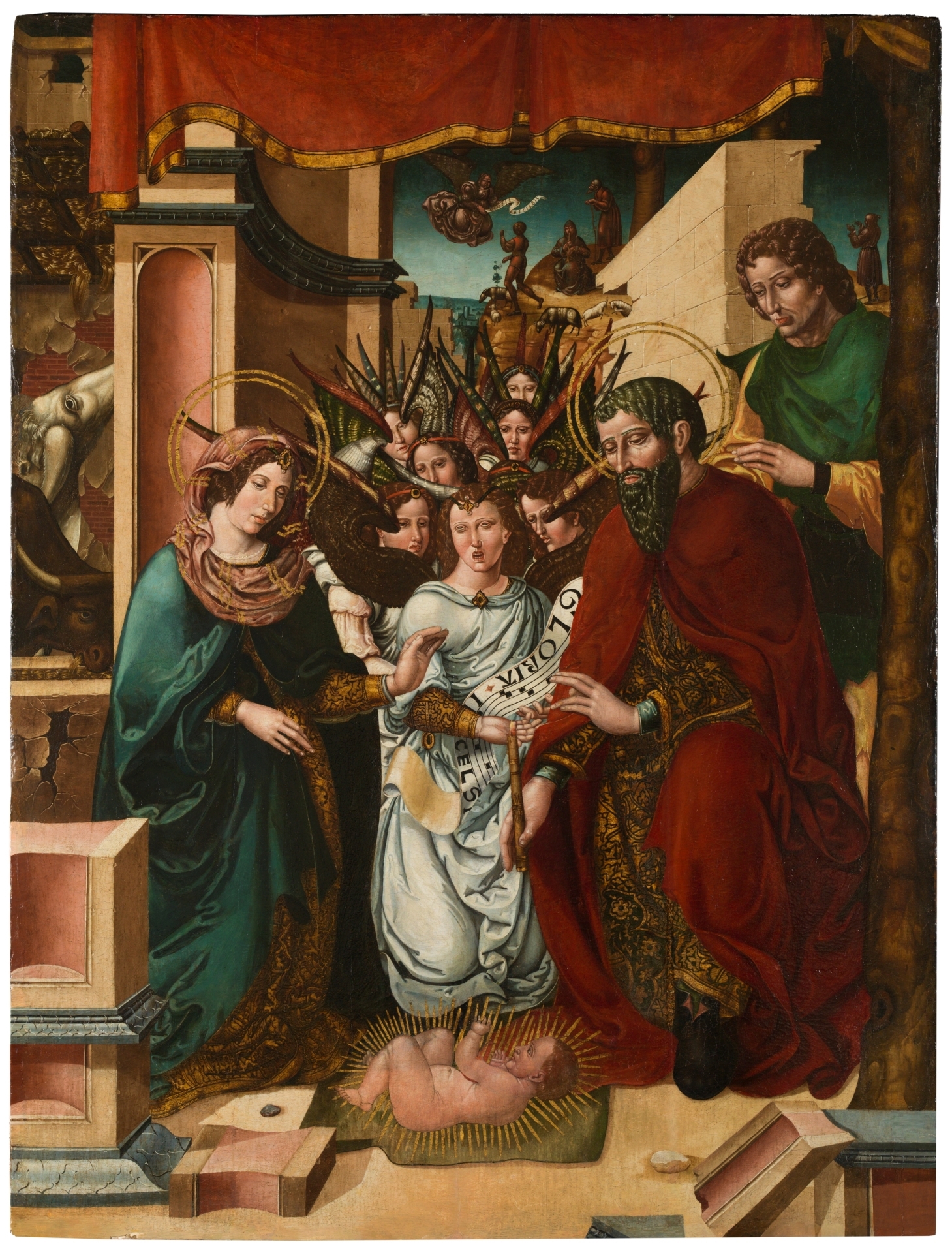La Natividad (1514-1519) de Rodrigo de Sajonia (antes Maestro de Sijena) - Museo del Prado