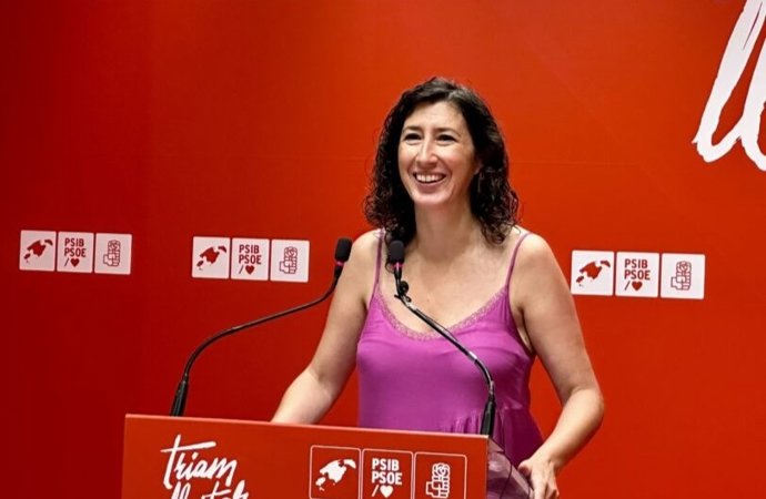 La secretaria general de la Federación Socialista de Mallorca, Amanda Fernández.