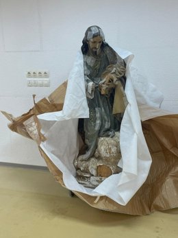 El Institut Valencià de Conservació, Restauració i Investigació (IVCR+i) va a iniciar los trabajos de restauración de varias obras escultóricas, procedentes de parroquias de diversos puntos afectados por la dana.