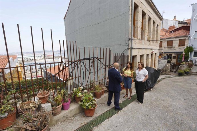 Allegue y Ortiz en la parcela.