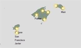El tiempo hoy, viernes 8 de agosto, en Baleares.
