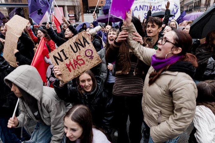 Archivo - Manifestación por el Día Internacional de la Mujer, 8M (ARCHIVO)