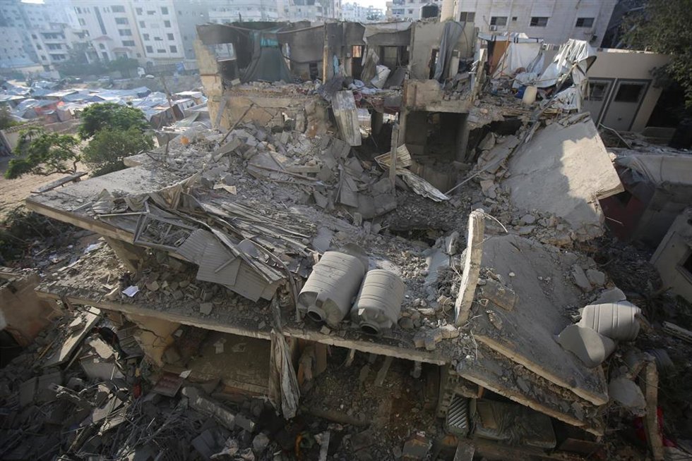 Escombros tras un ataque israelí sobre la Franja de Gaza