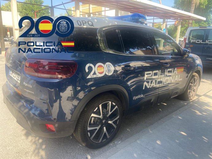 Veículo da Polícia Nacional.
