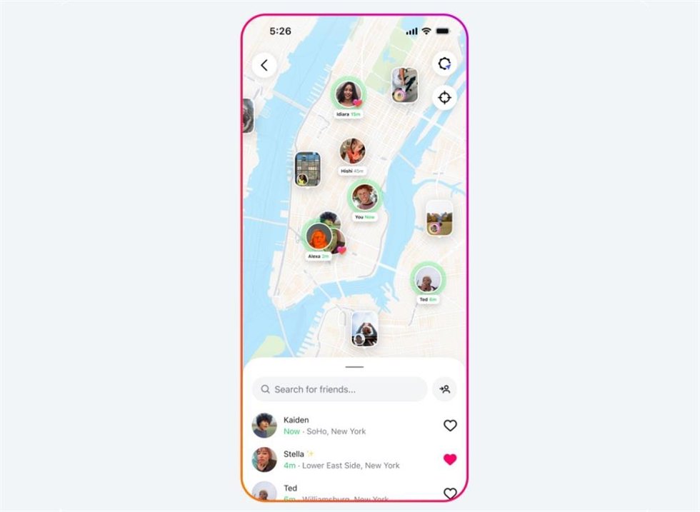 Mapa de Instagram