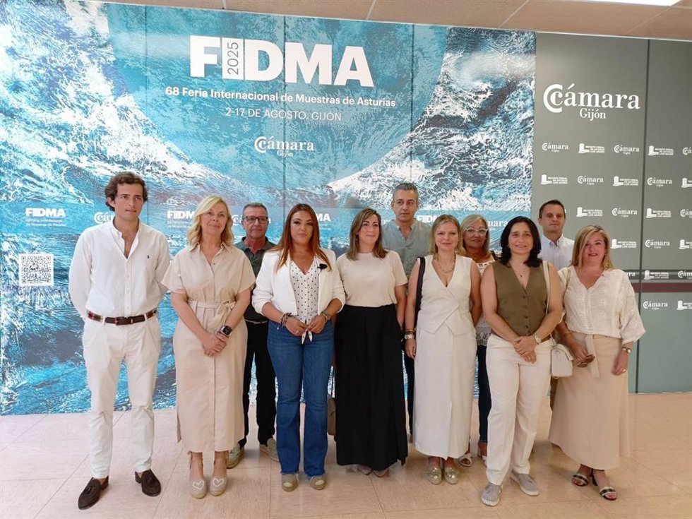 La presidenta y portavoz de Vox Asturias en la Junta General Principado, Carolina López, encabeza la visita institucional de su partido a la 68 Feria Internacional de Muestras de Asturias (Fidma), en el recinto ferial gijonés 'Luis Adaro'.