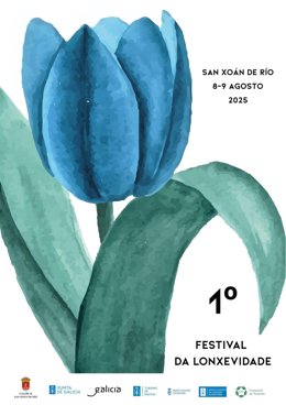 Cartel del 'Festival da Lonxevidade' en San Xoán de Río (Ourense)