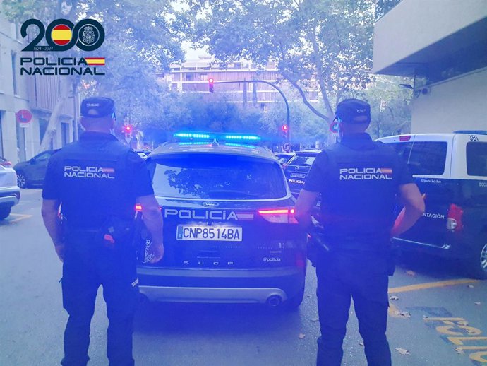 Agentes de la Policía Nacional en Palma