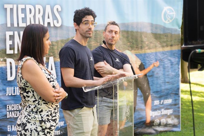 La diputada de Medio Ambiente, Transición Ecológica, Agricultura y Ganadería, Angélica García, en la presentación de la sexta edición del Festival de Danza Contemporánea en el Medio Natural 'Tierras en Danza'.