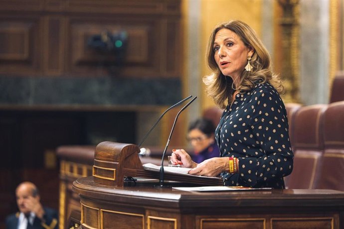 Reyes Romero, diputada del partido Vox Sevilla durante el congreso por Sevilla