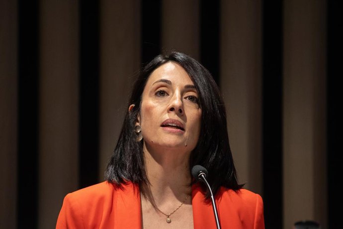 Archivo - La secretaria de Estado de Industria, Rebeca Torró, interviene durante una jornada sobre competitividad e innovación, en el campus Google for Startups, a 4 de octubre de 2024, en Madrid (España). La jornada, organizada por South Summit y Google 