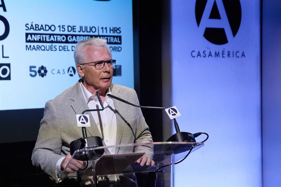 Archivo - El exjuez de la Audiencia Nacional Baltasar Garzón interviene durante el acto Chile: memoria y futuro a 50 años del golpe de Estado, en Casa de América, a 15 de julio de 2023, en Madrid (España).