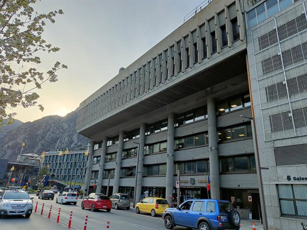 Vista del edificio administrativo del Gobierno andorrano