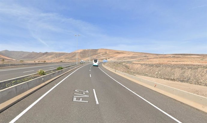 Archivo - Carretera de Fuerteventura FV-2