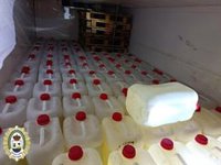Intervienen 177 garrafas de combustible en Punta Umbría (Huelva) destinadas al abastecimiento de narcolanchas