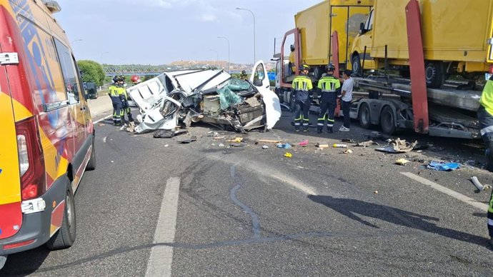 Accidente en la A-3 este viernes