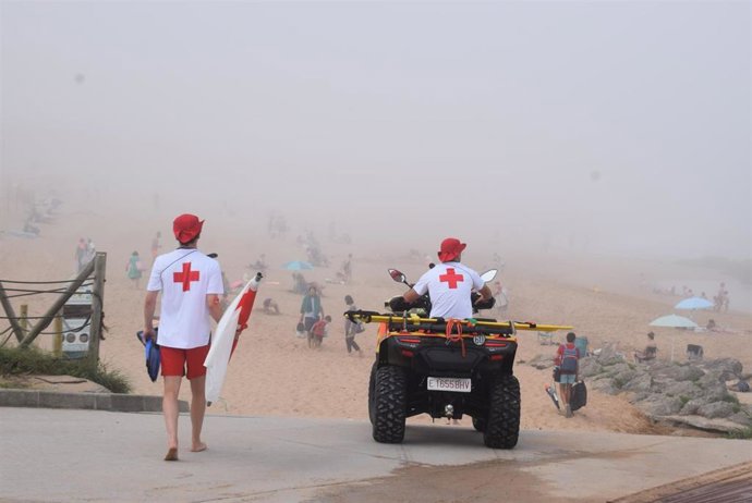 Imagen de archivo de socorristas en Piélagos. 