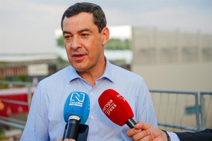 El presidente de la Junta de Andalucía, Juanma Moreno, en una imagen de archivo. 