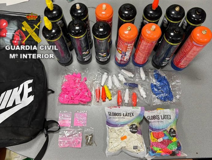 Sustancias incautadas por la Guardia Civil