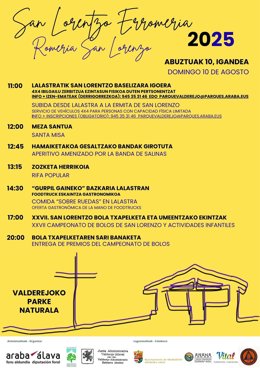 Programa de la romería de San Lorenzo