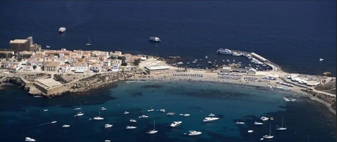 Archivo - Fotografía aérea de Tabarca (Alicante)