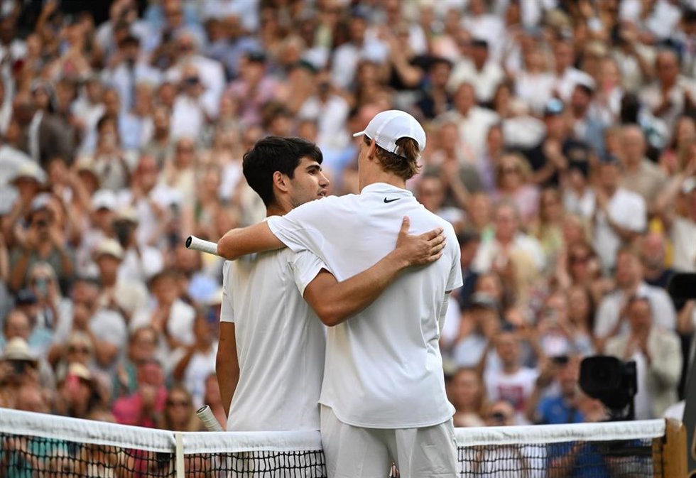 Jannik Sinner, Carlos Alcaraz, final de Wimbledon