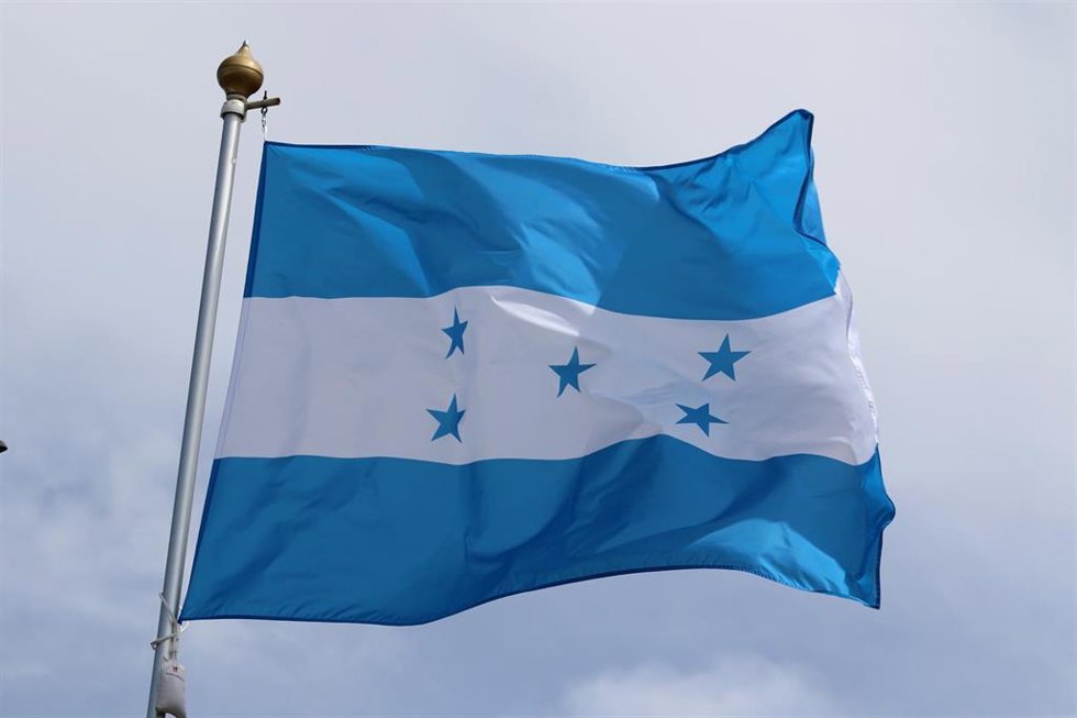 Archivo - Bandera de Honduras.