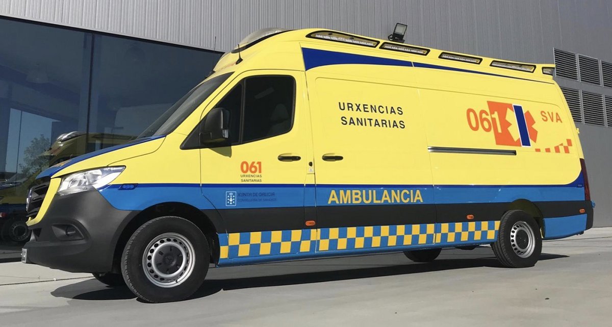 Evacuadas al hospital cuatro personas tras un accidente en Vigo