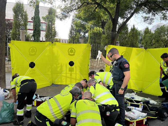 Grave un hombre de 60 años tras sufrir una caída cuando se desplazaba en bicicleta en Chamberí