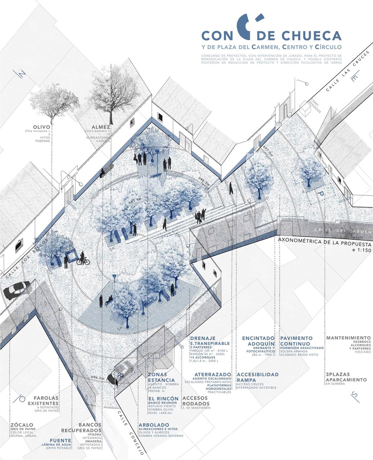 El municipio de Chueca (Toledo) renovará su Plaza del Carmen con el proyecto de una joven arquitecta de 27 años