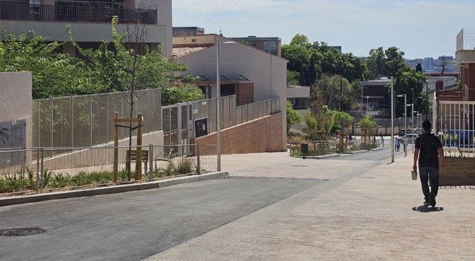 El carrer després de les obres
