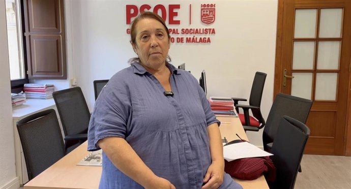 La edil del Grupo Socialista en el Ayuntamiento de Málaga Carmen Martín.