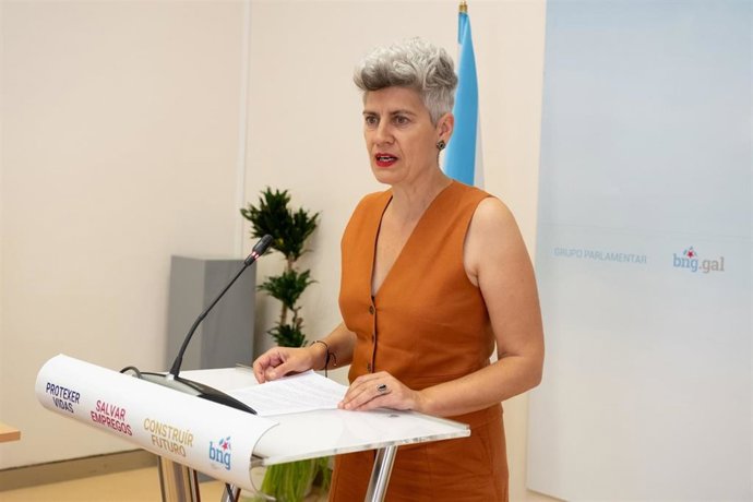 La diputada y portavoz de Cultura del BNG en el Parlamento, Mercedes Queixas.