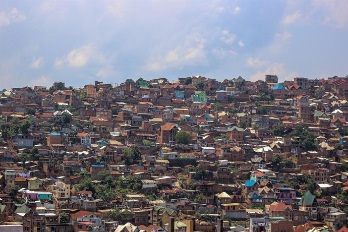 Archivo - BUKAVU, Feb. 25, 2025  -- This photo taken on Feb. 24, 2025 shows a view of Bukavu, South Kivu Province, Democratic Republic of the Congo (DRC).