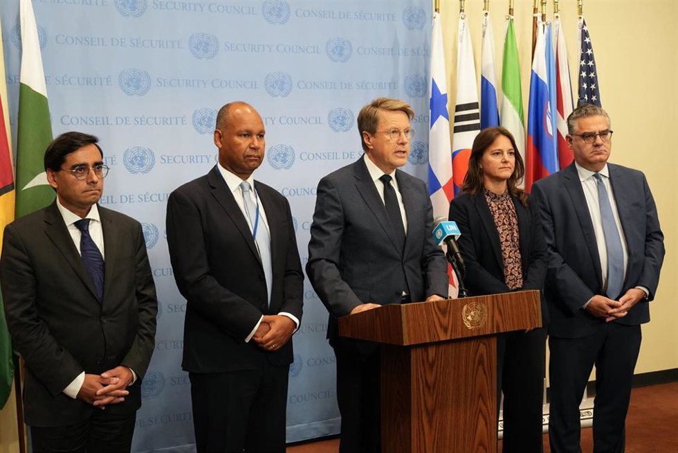 Los representantes europeos ante el Consejo de Seguridad de la ONU