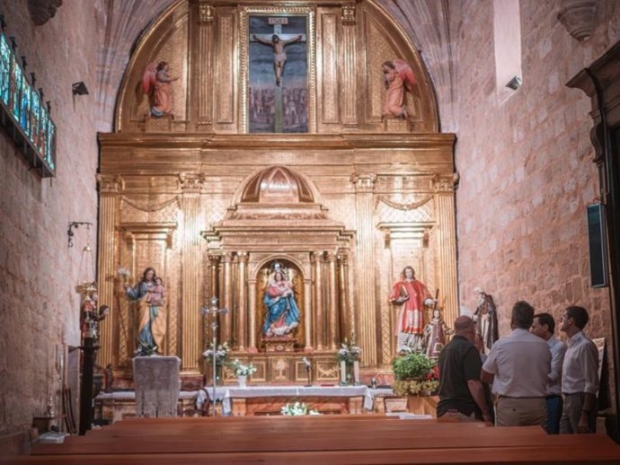 El Gobierno de La Rioja restaura el retablo mayor de la iglesia de Nuestra Señora del Patrocinio de Daroca
