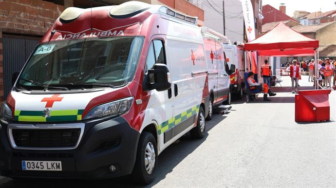 Imagen de uno de los dispositivos móviles de Cruz Roja para el Gran Premio de La Bañeza 2025